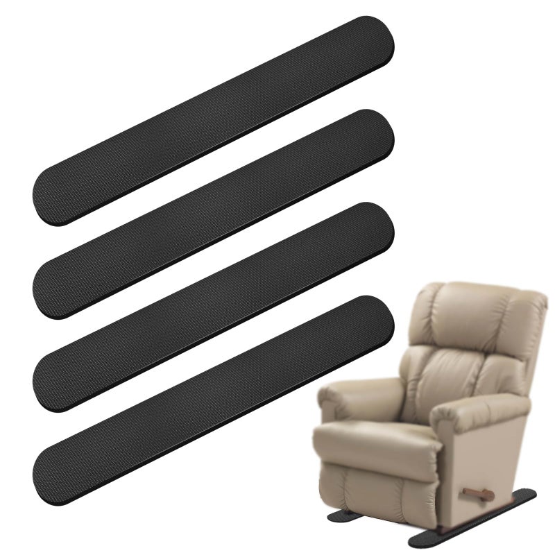 SDSNTE 4 PCS 30Inch Non-Slip Furniture Rail Pads for Hardwood Floors and Other Types of Floors  Keeping Recliners  Sofas  Couches  Chairs  and Furniture in Place - Image 1
